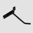2 Pcs 4” Black Slatwall Hook, Retail Display Wire Metal Hanger for Store Wall Merchandising & Panel Fixture