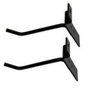 2 Pcs 4” Black Slatwall Hook, Retail Display Wire Metal Hanger for Store Wall Merchandising & Panel Fixture