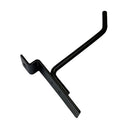 2 Pcs 4” Black Slatwall Hook, Retail Display Wire Metal Hanger for Store Wall Merchandising & Panel Fixture