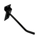 2 Pcs 4” Black Slatwall Hook, Retail Display Wire Metal Hanger for Store Wall Merchandising & Panel Fixture