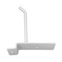 2 Pcs 4” Gloss White Slatwall Hook, Retail Display Wire Metal Hanger for Store Wall Merchandising & Panel Fixture