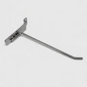 2 Pcs 8” Chrome Slatwall Hook, Retail Display Wire Metal Hanger for Store Wall Merchandising & Panel Fixture