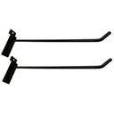 2 Pcs 12” Black Slatwall Hook, Retail Display Wire Metal Hanger for Store Wall Merchandising & Panel Fixture