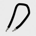 60" Black Velvet Rope with Hooks, 5 Ft Crowd Control Stanchion Rope Barrier for Queue Line, Event, Theater & VIP Red Carpet