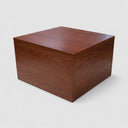 Cherry 18” x 18” x 12” Cube Pedestal Display, Knockdown Retail Base Fixture for Store, Boutique & Showroom Merchandising