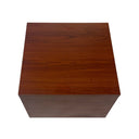 Cherry 18” x 18” x 12” Cube Pedestal Display, Knockdown Retail Base Fixture for Store, Boutique & Showroom Merchandising