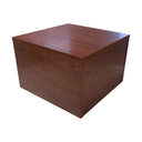 Cherry 18” x 18” x 12” Cube Pedestal Display, Knockdown Retail Base Fixture for Store, Boutique & Showroom Merchandising