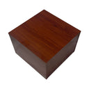Cherry 18” x 18” x 12” Cube Pedestal Display, Knockdown Retail Base Fixture for Store, Boutique & Showroom Merchandising