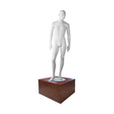 Cherry 18” x 18” x 12” Cube Pedestal Display, Knockdown Retail Base Fixture for Store, Boutique & Showroom Merchandising