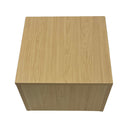 Maple 18” x 18” x 12” Cube Pedestal Display, Knockdown Retail Base Fixture for Store, Boutique & Showroom Merchandising