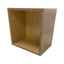 Maple 18” x 18” x 12” Cube Pedestal Display, Knockdown Retail Base Fixture for Store, Boutique & Showroom Merchandising