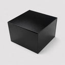 Black 18” x 18” x 12” Cube Pedestal Display, Knockdown Retail Base Fixture for Store, Boutique & Showroom Merchandising