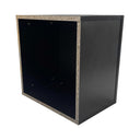 Black 18” x 18” x 12” Cube Pedestal Display, Knockdown Retail Base Fixture for Store, Boutique & Showroom Merchandising