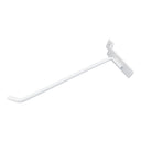 24 Pcs 8” White Slatwall Hook, Retail Display Wire Metal Hanger for Store Wall Merchandising & Panel Fixture