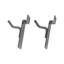 2 Pcs 1” Chrome Slatwall Hook, Retail Display Wire Metal Hanger for Store Wall Merchandising & Panel Fixture