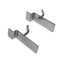 2 Pcs 1” Chrome Slatwall Hook, Retail Display Wire Metal Hanger for Store Wall Merchandising & Panel Fixture