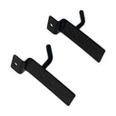 2 Pcs 1” Black Slatwall Hook, Retail Display Wire Metal Hanger for Store Wall Merchandising & Panel Fixture