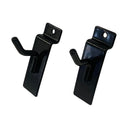 25 Pcs 1” Black Slatwall Hook, Retail Display Wire Metal Hanger for Store Wall Merchandising & Panel Fixture