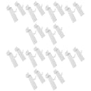 25 Pcs 1” White Slatwall Hook, Retail Display Wire Metal Hanger for Store Wall Merchandising & Panel Fixture
