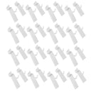 50 Pcs 1” White Slatwall Hook, Retail Display Wire Metal Hanger for Store Wall Merchandising & Panel Fixture