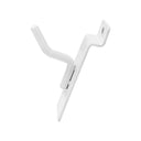 50 Pcs 1” White Slatwall Hook, Retail Display Wire Metal Hanger for Store Wall Merchandising & Panel Fixture