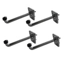 4 Pcs 5” Chrome Dressing Room Wall Mount Hook, Perimeter Hardware Retail Fixture for Fitting Room, Apparel Store & Commercial Use