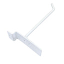 24 Pcs 6” White Slatwall Hook, Retail Display Wire Metal Hanger for Store Wall Merchandising & Panel Fixture