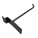 2 Pcs 6” Raw Steel Slatwall Hook, Retail Display Wire Metal Hanger for Store Wall Merchandising & Panel Fixture