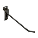 2 Pcs 6” Raw Steel Slatwall Hook, Retail Display Wire Metal Hanger for Store Wall Merchandising & Panel Fixture