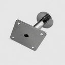 10 Pcs 3" Chrome Wall Mounted Faceout, Single Garment Hook Display Hanger with Disc End, Retail Clothing Rack Fixture for Store & Boutique