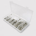 Big Roc HN150 Hex Nut Assortment Kit – 150 Pieces, 6 Sizes Top-Grade Steel Hex Nuts for Automotive, Machinery & DIY Repairs