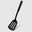 12" Black Nylon Slotted Spatula Turner, Nonstick Heat-Resistant Turner for Fried Eggs, Hamburgers, BBQ & Everyday Cooking