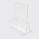 8-1/2'' x 11'' Clear Acrylic Brochure Holder Crystal Display Stand for Flyers, Pamphlets & Literature, Countertop & Wall Use