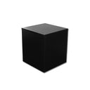 Black 18” x 18” x 18” Cube Pedestal Display – Knockdown Retail Base Fixture for Store, Boutique & Showroom Merchandising