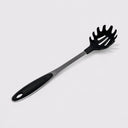 13" Nylon Pasta Server Spaghetti Fork, Curved Handle, Heat Resistant, Nonstick Dishwasher Safe Pasta Serving Spoon