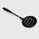 14" Nylon Slotted Skimmer Spoon, Heat Resistant Scoop Strainer with Stainless Steel Handle, Nonstick Safe Cooking Utensil