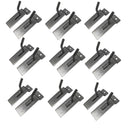 25 Pcs 1” Raw Steel Slatwall Hook, Retail Display Wire Metal Hanger for Store Wall Merchandising & Panel Fixture