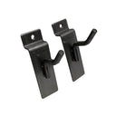 25 Pcs 1” Raw Steel Slatwall Hook, Retail Display Wire Metal Hanger for Store Wall Merchandising & Panel Fixture