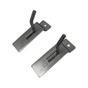 50 Pcs 1” Raw Steel Slatwall Hook, Retail Display Wire Metal Hanger for Store Wall Merchandising & Panel Fixture