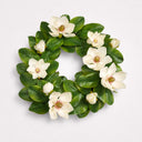 23” Spring Botanical Artificial Magnolia Wreath, Real Touch Silk Floral Farmhouse Door Wreath, Lifelike Magnolia Blossoms for Front Door, Wall Décor & Seasonal Home Decoration