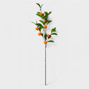 12 Pcs 35" Spring Botanical Artificial Orange Fruit Spray, Faux Citrus Stem Floral Arrangement for Vase, Farmhouse & Natural Home Décor