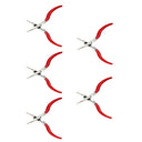 5 Pcs 5-1/2” Slim Circular Jewelry Pliers, Double Spring Precision Grabbing & Picking Tool for Wire Wrapping & Craft Work