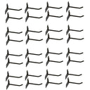 12 Pcs 4” Raw Steel Slatwall Hook, Retail Display Wire Metal Hanger for Store Wall Merchandising & Panel Fixture