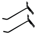 12 Pcs 6” Black Slatwall Hook, Retail Display Wire Metal Hanger for Store Wall Merchandising & Panel Fixture