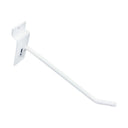 12 Pcs 6” White Slatwall Hook, Retail Display Wire Metal Hanger for Store Wall Merchandising & Panel Fixture