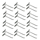 12 Pcs 8” Chrome Slatwall Hook, Retail Display Wire Metal Hanger for Store Wall Merchandising & Panel Fixture