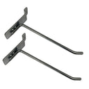 12 Pcs 8” Chrome Slatwall Hook, Retail Display Wire Metal Hanger for Store Wall Merchandising & Panel Fixture
