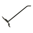 12 Pcs 8” Raw Steel Slatwall Hook, Retail Display Wire Metal Hanger for Store Wall Merchandising & Panel Fixture