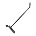 12 Pcs 8” Raw Steel Slatwall Hook, Retail Display Wire Metal Hanger for Store Wall Merchandising & Panel Fixture