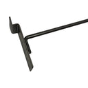 12 Pcs 8” Raw Steel Slatwall Hook, Retail Display Wire Metal Hanger for Store Wall Merchandising & Panel Fixture